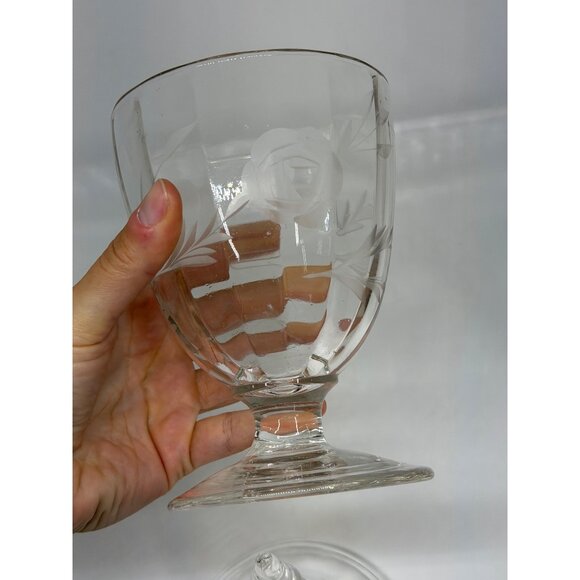 VTG Antique Westmoreland Colonial Etched Glass Candy Jar w/ Lid 9" Pedestal EAPG - Picture 7 of 8